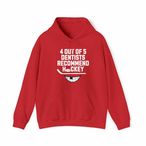 C & Win Sports 4 Out Of 5 Dentists Recommend Hockey Hoodie - C & Win Sports