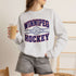 Winnipeg Hockey 1972 vintage-style unisex crewneck sweatshirt with collegiate lettering, crossed hockey sticks and retro hockey graphic by Prairie Life Co.