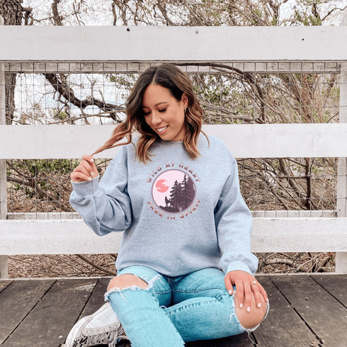 C & Win Sports Wild At Heart Free In Spirit Sweatshirt S / Sport Grey - C & Win Sports