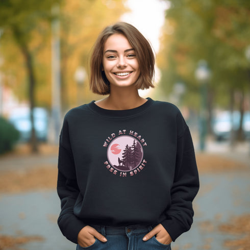 C & Win Sports Wild At Heart Free In Spirit Sweatshirt - C & Win Sports