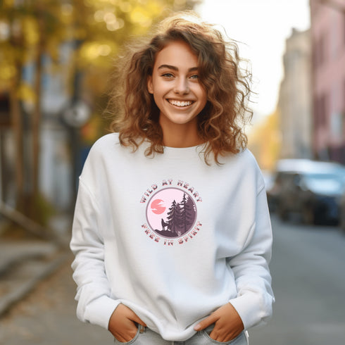 C & Win Sports Wild At Heart Free In Spirit Sweatshirt - C & Win Sports