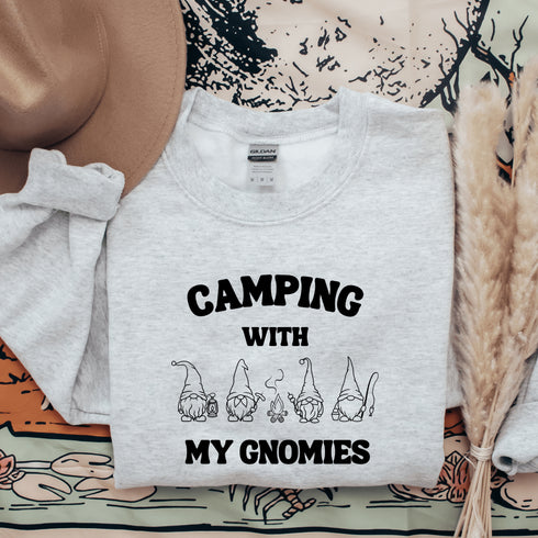 C & Win Sports Camping With My Gnomies Sweatshirt - C & Win Sports