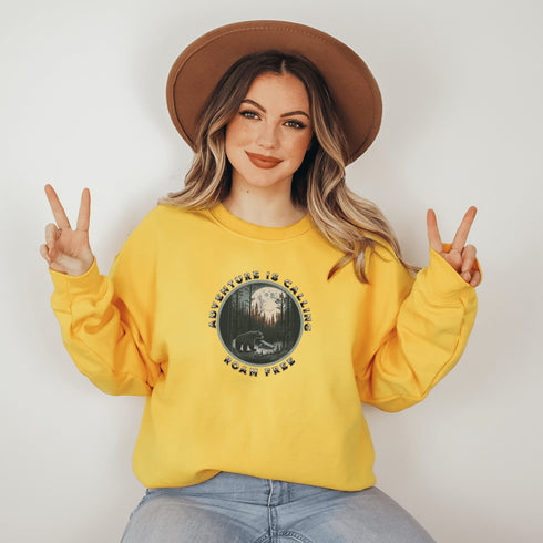 C & Win Sports Adventure Is Calling Sweatshirt S / Gold - C & Win Sports