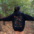 Wrap yourself in the charm of nature with our Among the Leaves Hoodie, a wearable piece of folk art that celebrates the harmony of birds, branches, and blooms.