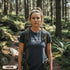 Funny Apparently I Like Hiking shirt for women who love outdoor adventures. Cute hiking graphic tee perfect for trails, travel, and nature lovers.