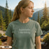 Funny Apparently I Like Hiking shirt for women who love outdoor adventures. Cute hiking graphic tee perfect for trails, travel, and nature lovers.