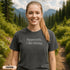 Funny Apparently I Like Hiking shirt for women who love outdoor adventures. Cute hiking graphic tee perfect for trails, travel, and nature lovers.