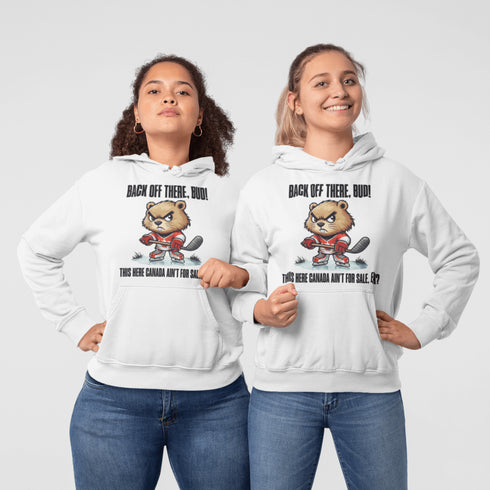 This angry, hockey-stick-wielding beaver isn’t here for small talk. He’s suited up in his Canada hockey jersey, ready to defend the Great White North.