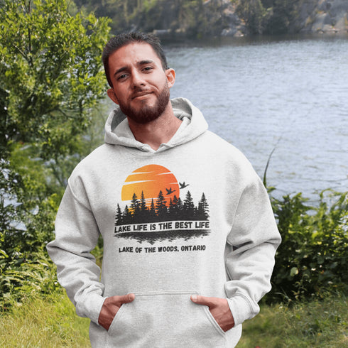 Discover the essence of Canadian wilderness with our exclusive Customizable Lake Hoodie Collection, meticulously designed to envelop you in the serene beauty of Manitoba and Ontario's most captivating lakes.