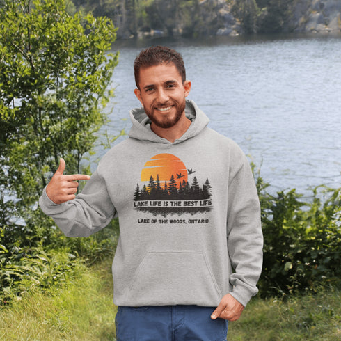 Discover the essence of Canadian wilderness with our exclusive Customizable Lake Hoodie Collection, meticulously designed to envelop you in the serene beauty of Manitoba and Ontario's most captivating lakes.