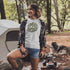 Introducing our Happy Camper Retro Letter Graphic T-Shirt, the perfect addition to your camping wardrobe! Made for outdoor enthusiasts and nature lovers alike, this t-shirt combines style and comfort for your next camping adventure.