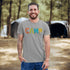 Introducing our vibrant and adventurous camping t-shirt! Featuring bold and colorful "Camp" letters adorned with charming camping icons cut out, this shirt is perfect for outdoor enthusiasts and nature lovers alike.