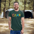 Introducing our vibrant and adventurous camping t-shirt! Featuring bold and colorful "Camp" letters adorned with charming camping icons cut out, this shirt is perfect for outdoor enthusiasts and nature lovers alike.