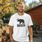 Introducing the ultimate camping fashion statement - the BEER t-shirt! Picture this: a bear with deer antlers, because why not mix things up in the wild? This shirt screams "I love nature... and a good brew!"