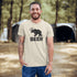 Introducing the ultimate camping fashion statement - the BEER t-shirt! Picture this: a bear with deer antlers, because why not mix things up in the wild? This shirt screams "I love nature... and a good brew!"