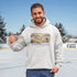 Best Friends Are Made on the Pond hoodie inspired by small town pond hockey and outdoor rink traditions. Vintage Canadian winter sweatshirt.