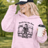 built for the box hockey hoodie with player sitting in penalty box vintage style design