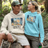 Our Camp Life Is The Best Life Hoodie features four epic camping scenes—from starry skies and crackling fires to cozy tents and scenic trails.