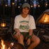 Campfire Nights T-Shirt – Vintage Camping Graphic Tee for Campfire Lovers & Outdoor Adventures