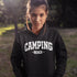Introducing the "Camping Crew" Hoodie: the ultimate attire for those who believe that a little dirt never hurt anyone and that the great outdoors is merely an extension of their living room.
