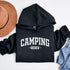 Introducing the "Camping Crew" Hoodie: the ultimate attire for those who believe that a little dirt never hurt anyone and that the great outdoors is merely an extension of their living room.