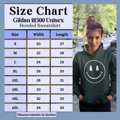 Camping Hoodie - Happy Face