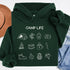 Pitch a tent, roast a marshmallow, and wear your weekend plans! Our Camp Life Hoodie is covered in playful camping doodles