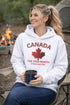 Canada The True North Strong and Free Hoodie – Canadian Pride Hoodie – Maple Leaf Sweatshirt – Made in Canada Apparel