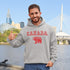 Featuring a burly bear who's as proud of Canada as he is of his fish-catching skills, this hoodie is the ultimate companion for those who want to look grizzly while staying snuggly.
