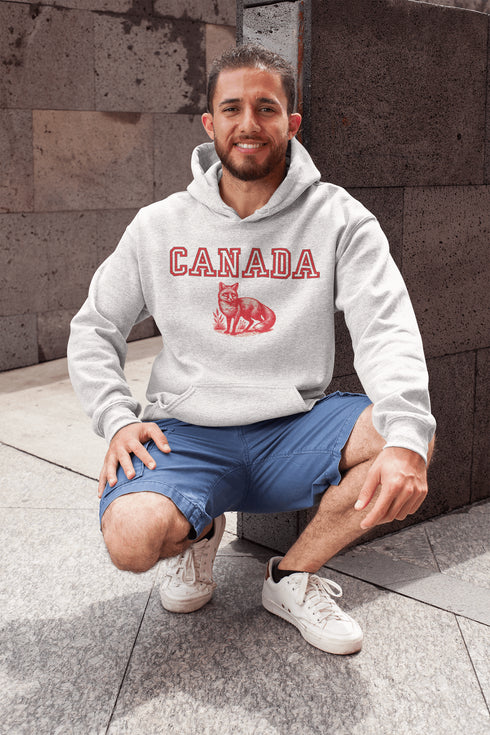 Stay sly, stylish, and downright Canadian with the Canada fox Hoodie! Featuring a clever fox, this hoodie is here to help you channel your inner trickster.