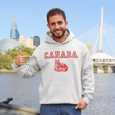 Stay sly, stylish, and downright Canadian with the Canada fox Hoodie! Featuring a clever fox, this hoodie is here to help you channel your inner trickster.