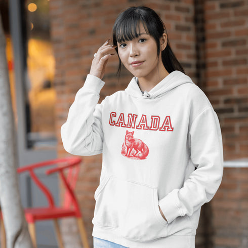 Stay sly, stylish, and downright Canadian with the Canada fox Hoodie! Featuring a clever fox, this hoodie is here to help you channel your inner trickster.