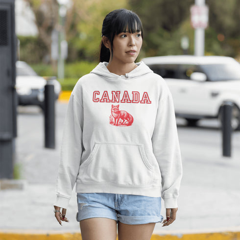 Stay sly, stylish, and downright Canadian with the Canada fox Hoodie! Featuring a clever fox, this hoodie is here to help you channel your inner trickster.