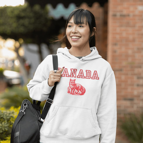 Stay sly, stylish, and downright Canadian with the Canada fox Hoodie! Featuring a clever fox, this hoodie is here to help you channel your inner trickster.