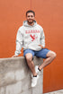 This hoodie celebrates the Canadian goose, wings spread wide, flying across Canada (and probably plotting its next lawn invasion).