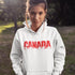 What’s more Canadian than a hoodie that literally spells out CANADA—but make it fashion with maple leaves cut out in the letters?