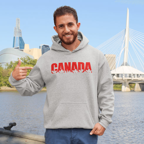 What’s more Canadian than a hoodie that literally spells out CANADA—but make it fashion with maple leaves cut out in the letters?