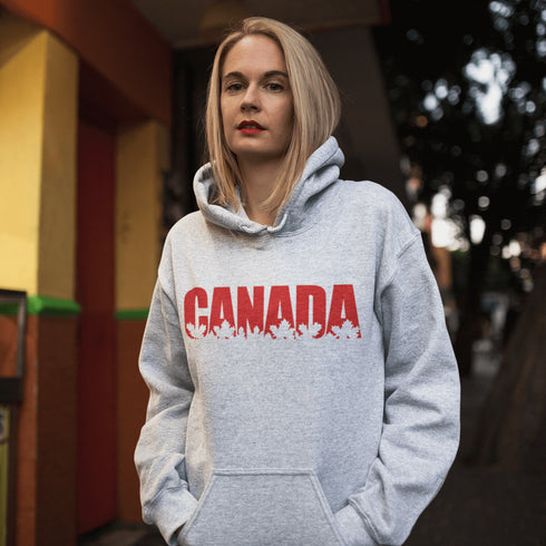 What’s more Canadian than a hoodie that literally spells out CANADA—but make it fashion with maple leaves cut out in the letters?