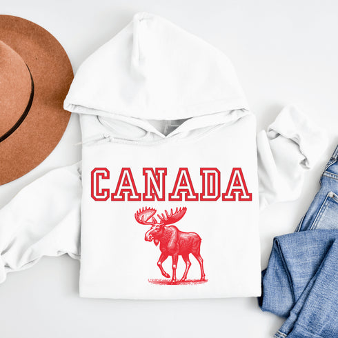 Featuring an iconic moose, this hoodie is as Canadian as hockey pucks, apologies, and maple syrup combined.