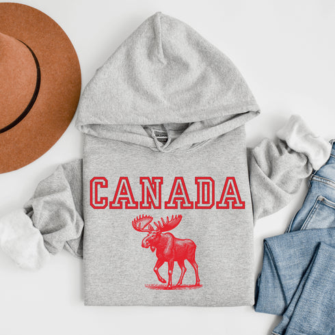 Featuring an iconic moose, this hoodie is as Canadian as hockey pucks, apologies, and maple syrup combined.
