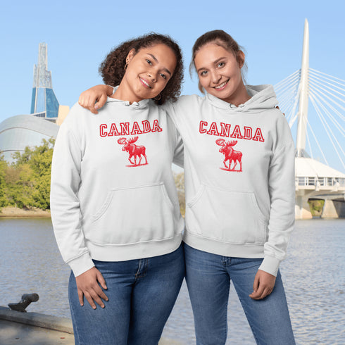 Featuring an iconic moose, this hoodie is as Canadian as hockey pucks, apologies, and maple syrup combined.