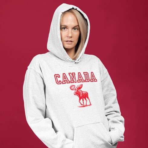 Featuring an iconic moose, this hoodie is as Canadian as hockey pucks, apologies, and maple syrup combined.