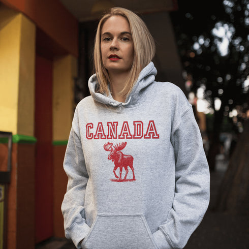 Featuring an iconic moose, this hoodie is as Canadian as hockey pucks, apologies, and maple syrup combined.