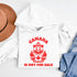 Show off your unapologetic Canadian pride with our bold and rebellious "Canada Is Not For Sale" hoodie. Featuring a feisty bear rocking a Canada shirt and hat.