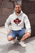 Show off your Canadian pride with our "Not 4 Sale" hoodie, featuring a bold Canadian plaid maple leaf design.