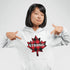 Nothing says Canada Strong like plaid, maple leaves, and a hoodie warm enough to survive a surprise April snowstorm.