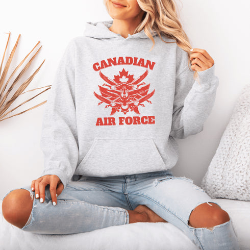 Featuring a flock of geese flying in a perfect fighter jet formation, this design is a hilarious nod to Canada’s most fearless and aggressive winged warriors.