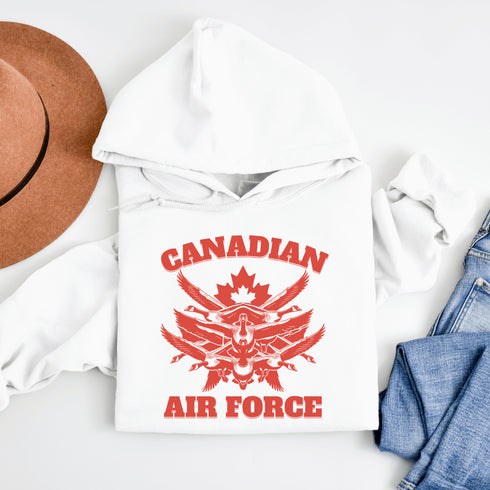 Featuring a flock of geese flying in a perfect fighter jet formation, this design is a hilarious nod to Canada’s most fearless and aggressive winged warriors.