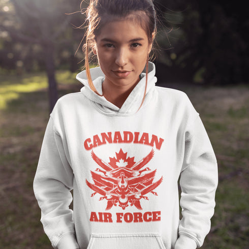 Featuring a flock of geese flying in a perfect fighter jet formation, this design is a hilarious nod to Canada’s most fearless and aggressive winged warriors.