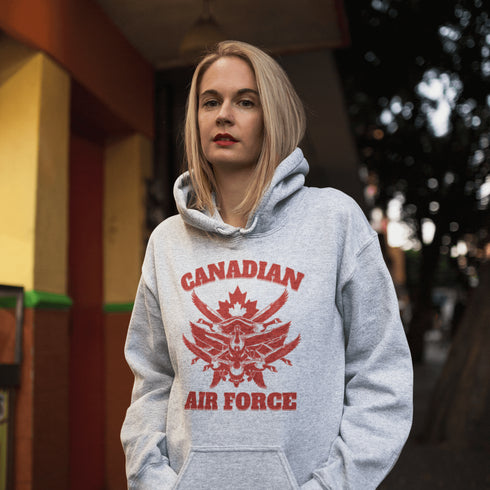 Featuring a flock of geese flying in a perfect fighter jet formation, this design is a hilarious nod to Canada’s most fearless and aggressive winged warriors.
